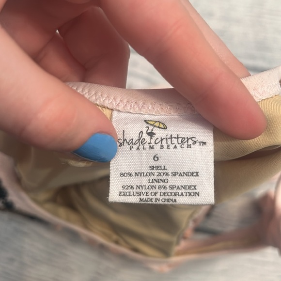 Shade Critters Girls One Piece Pink Leopard Magic Sequin Swimsuit - size 6 - Picture 4 of 6